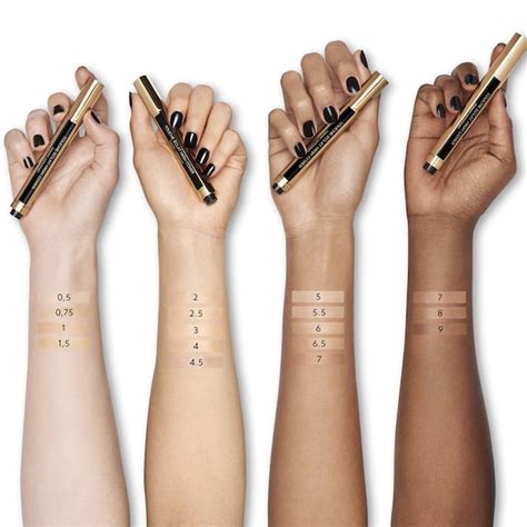 ysl touche éclat high cover stores|ysl touche eclat shade chart.